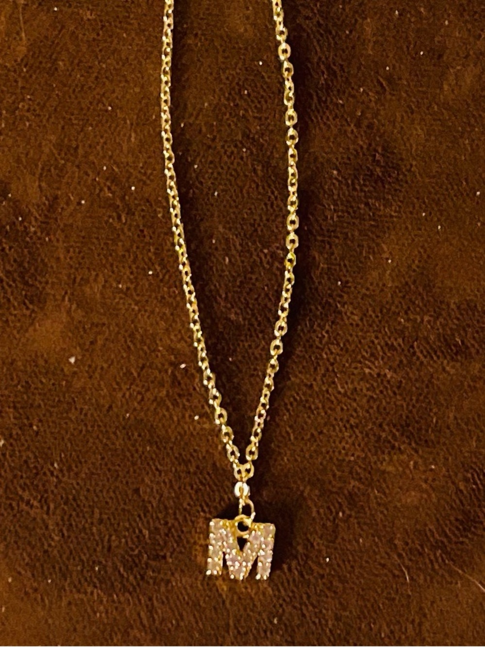 GoldTone Bracelet with Letter “M”